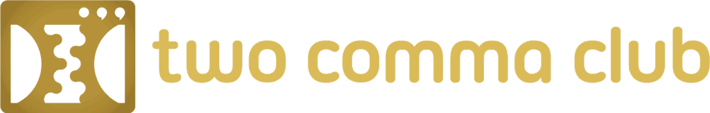 two comma club logo
